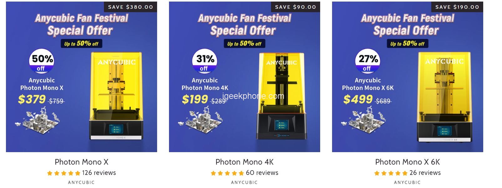 Anycubic Fan Festival Special Offer