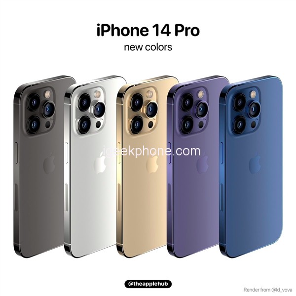 iPhone 14 Pro Five Color Leaked: Which one is Your Favorite?