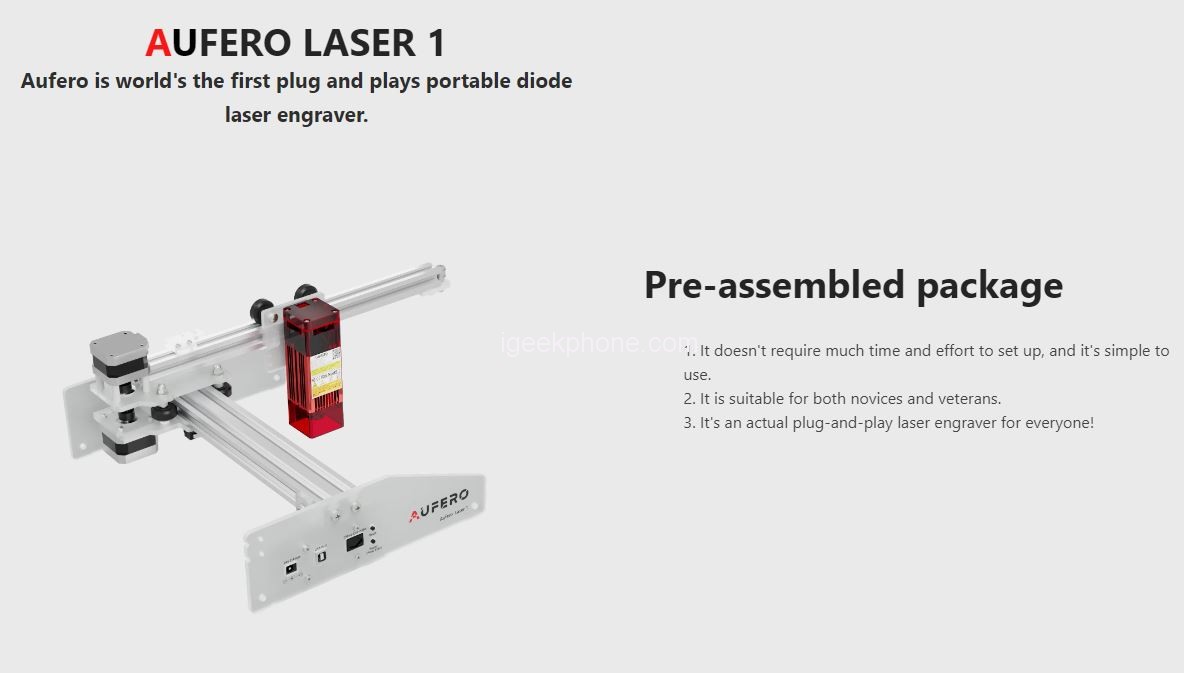 Aufero Laser 1 Portable Laser Engraver
