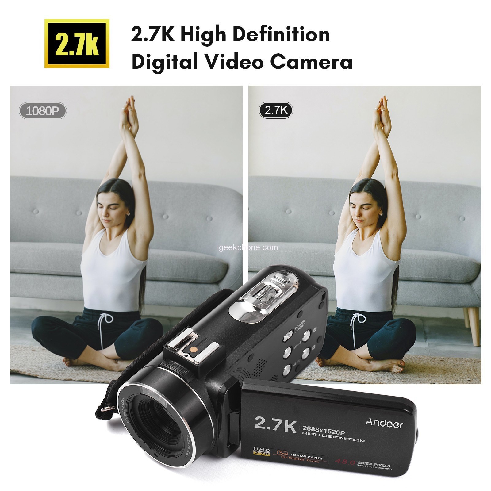 Andoer 2.7K Digital Video Camera