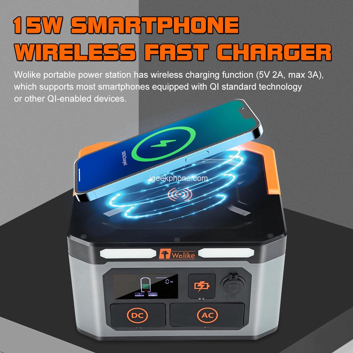 Wolike CN-1000 Support Wireless charging