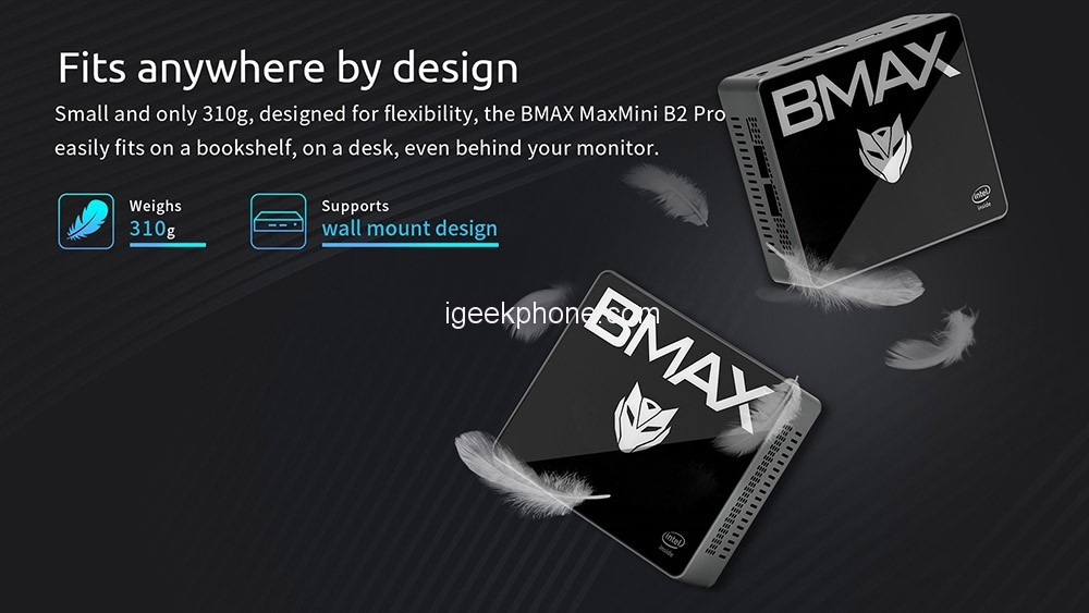 BMAX B2 Pro Mini PC Intel Gemini Lake J4105 CPU, 8GB RAM 256GB SSD (REVIEW)