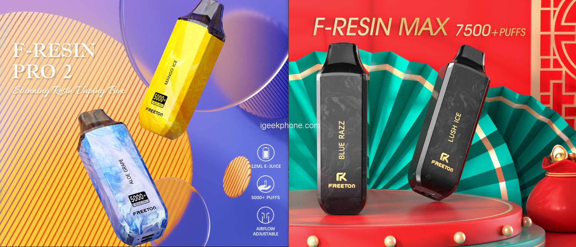 F-RESIN PRO 2  Freeton-Premium Disposable E-cigarette Brand