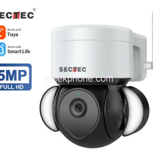 SECTEC 5MP WiFi Floodlight Camera