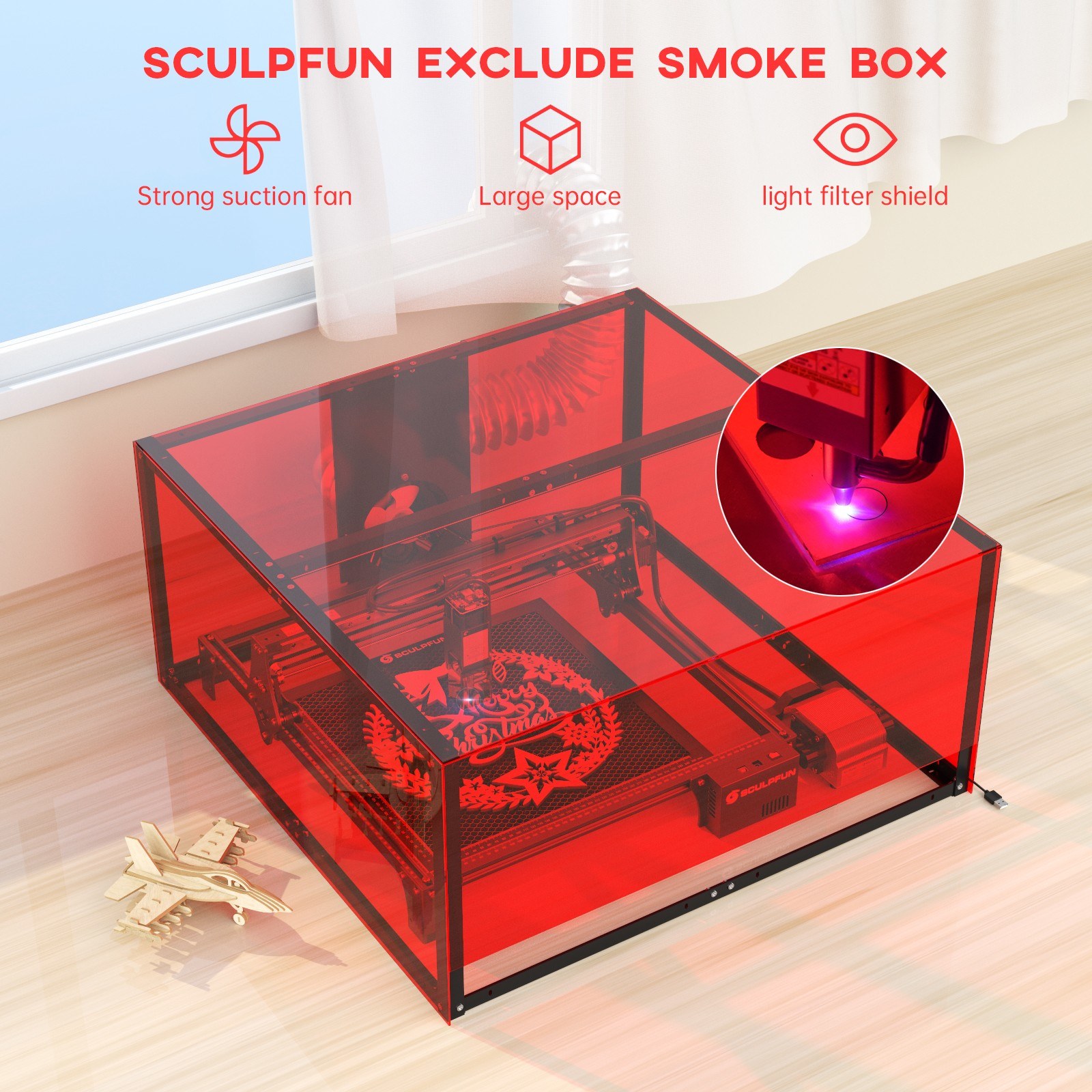 SCULPFUN Laser Engraving Protective Box 