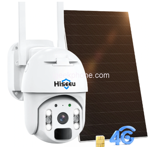 Hiseeu Wireless 4G LTE Cellular Security Camera