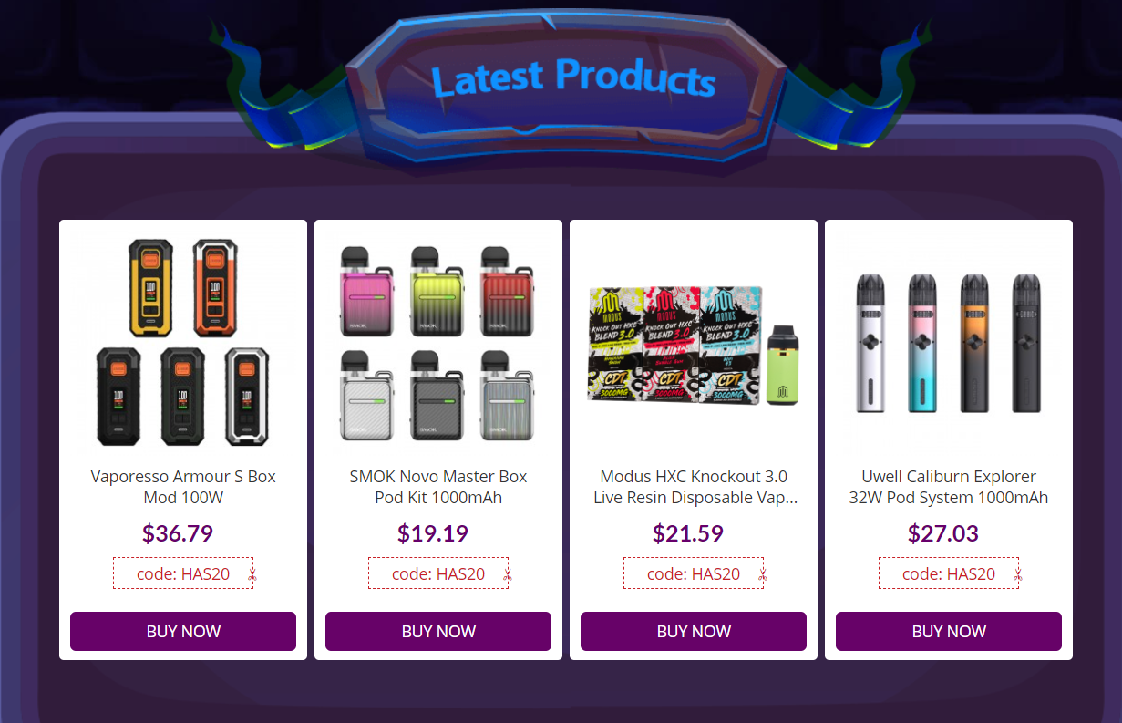 Vapesourcing Halloween 2023 - Latest Products