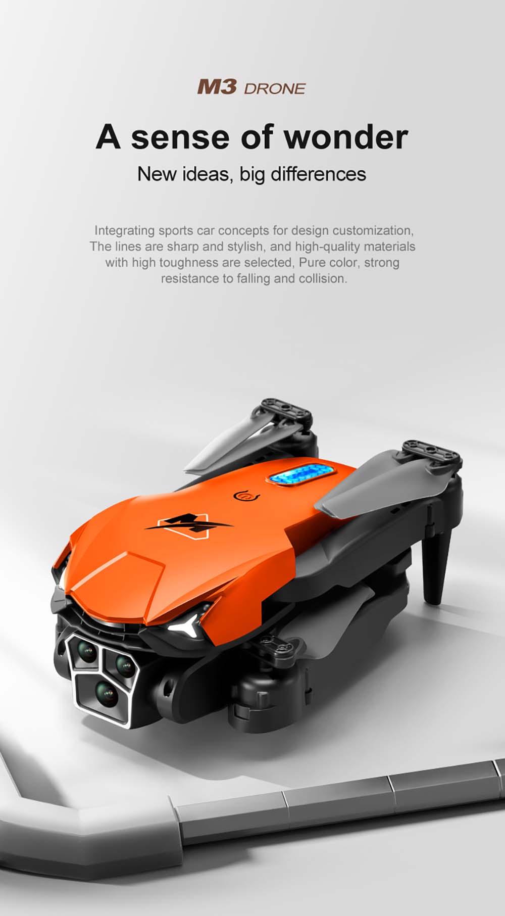 WLRC M3 Three Camera RC Drone Review: Banggood Sales at $25.99