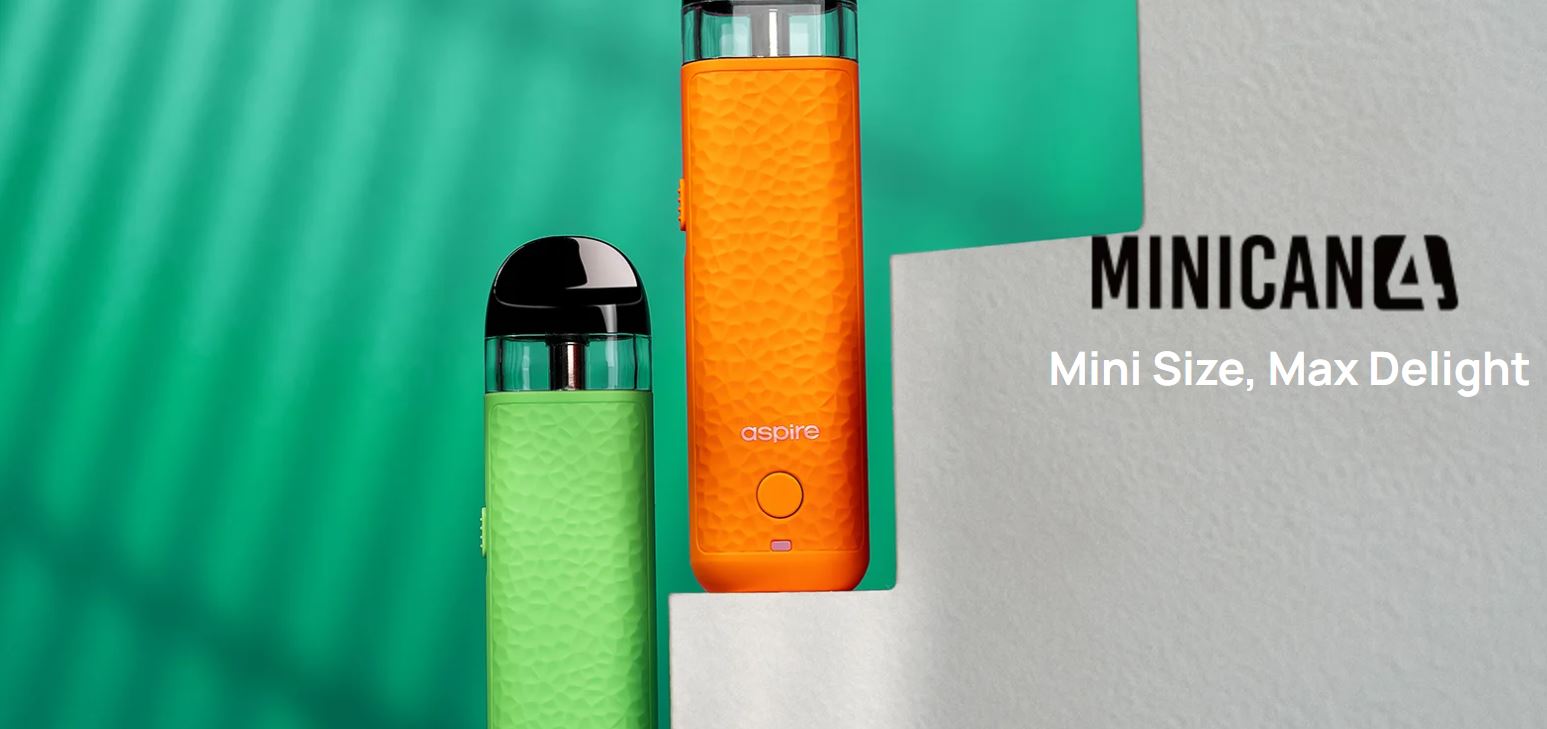 Aspire Minican 4 Vape Review: Comes With 700 mah, 3.0 ML