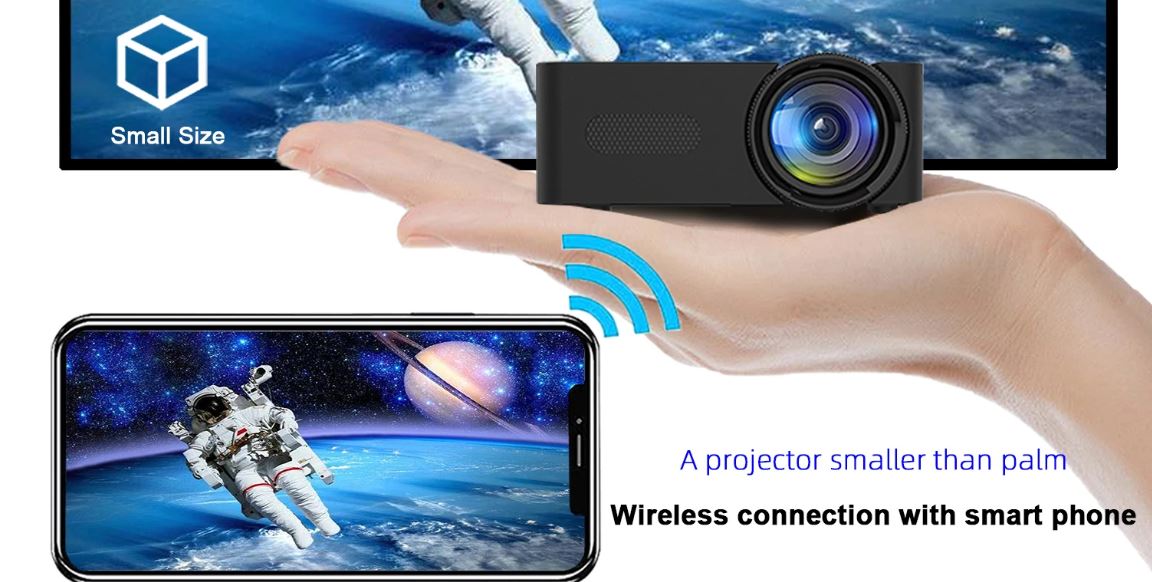 YT100 Mini Projector Wifi Smart Portable Outdoor Projector Full HD1080P in $29.99 @Banggood Flash Sale