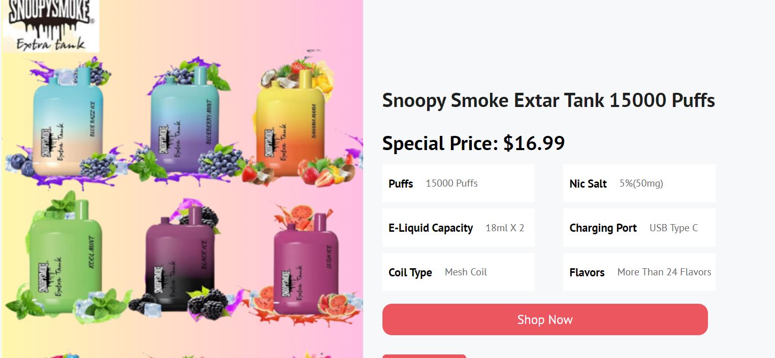 Snoopy Smoke Vape Introduce The Best Quality Vape ! Get Yours Now