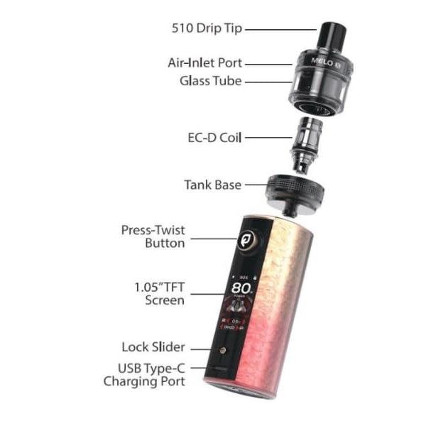 Eleaf iStick X80 Vape Mod Kit with Melo X