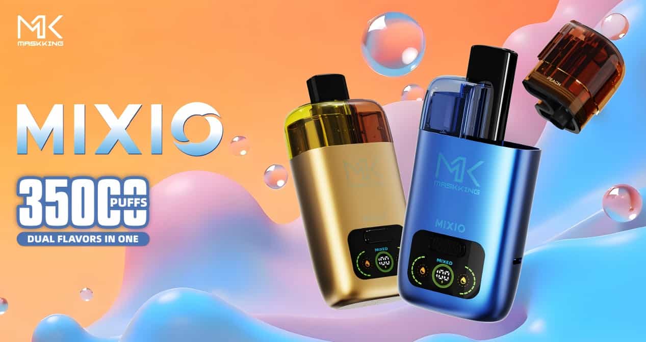 Maskking Reveals Mixio 35000 — TPD Compliant 35,000-Puff Vape with Dual & Mixable Flavors In One