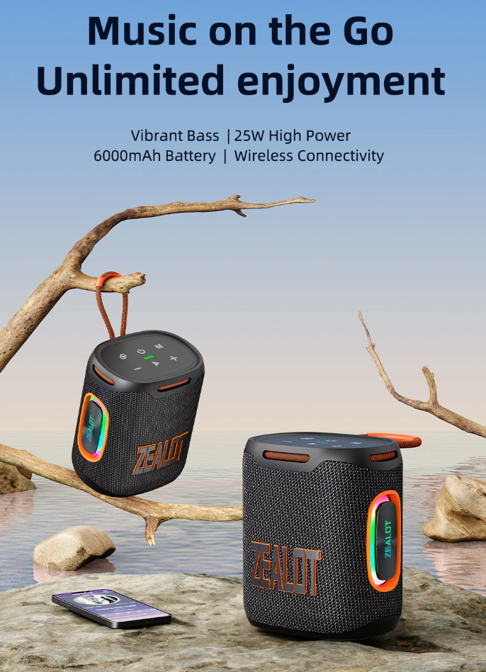 ZEALOT S122 25W Portable Speaker: Chrsitmas Sale Now on Banggood