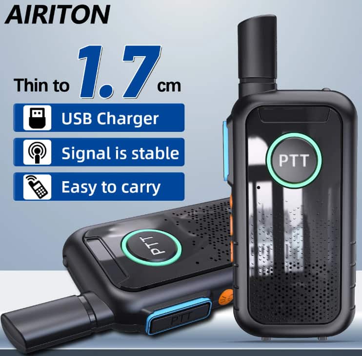 AIRITON AI-T3 Thin Walkie Talkie: Redefining Portability with an Ultra-Thin, Feature-Packed Walkie-Talkie