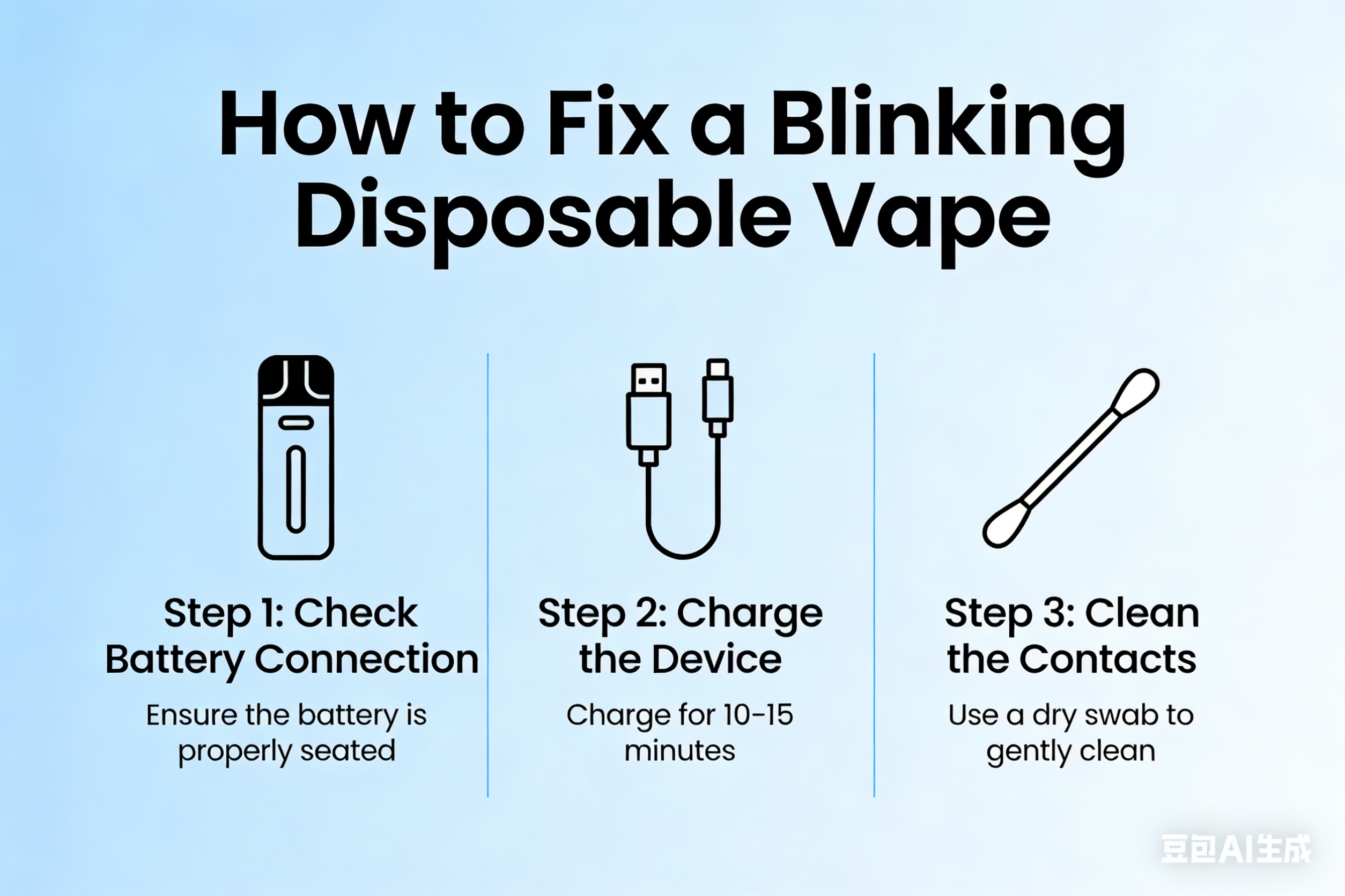 How to Fix a Blinking Disposable Vape
