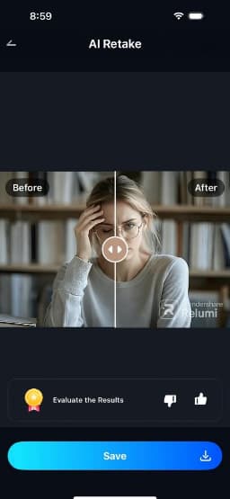 preview results and save