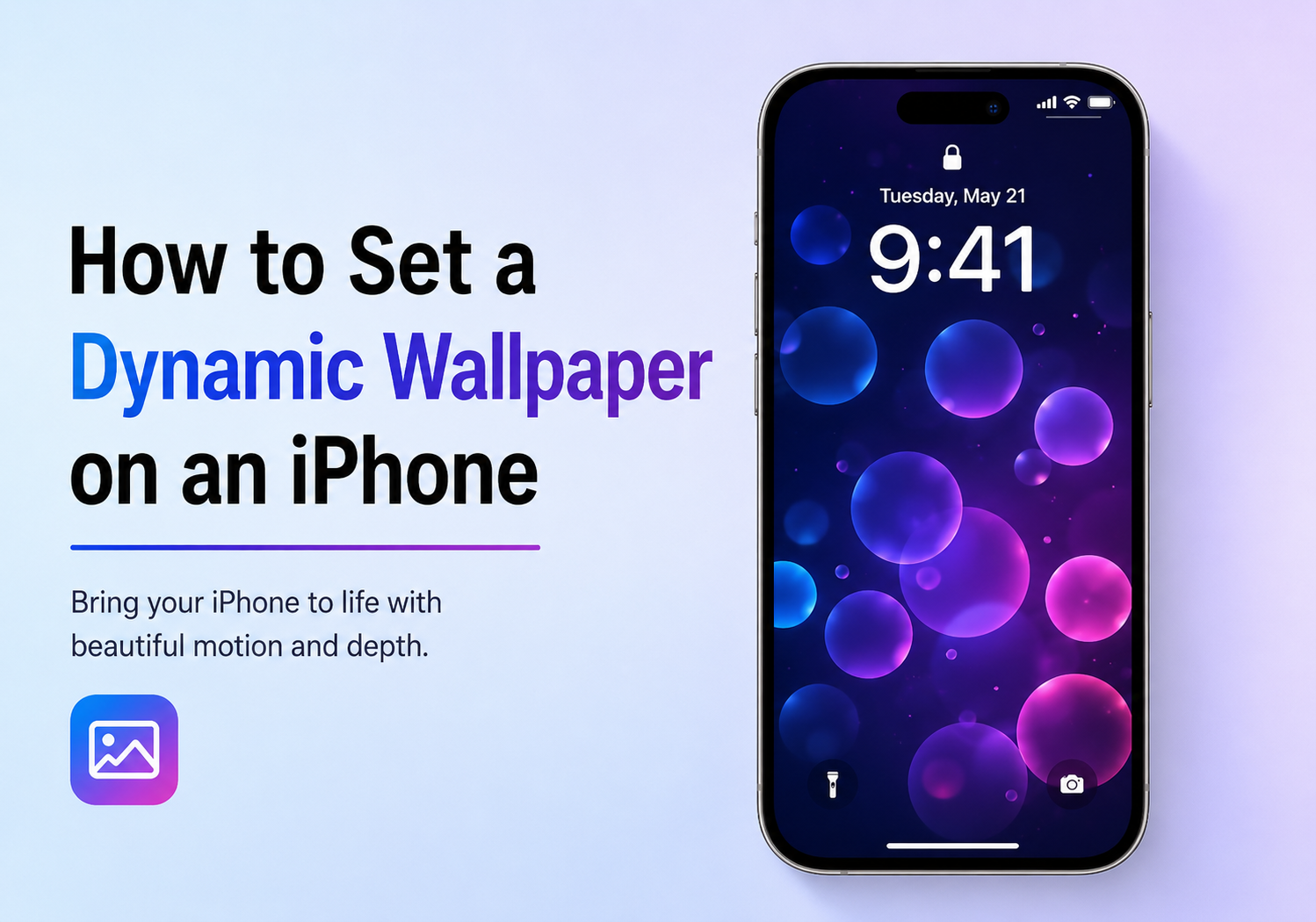 How to set a dynamic wallpaper on an iPhone?