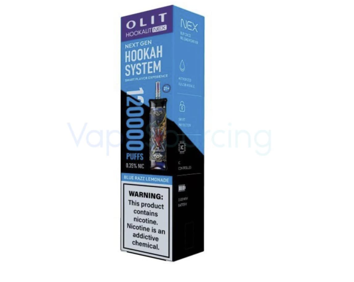 Olit Hookalit Nex 120K Disposable Vape Kit Review– Ultra High-Puff E-Hookah Experience