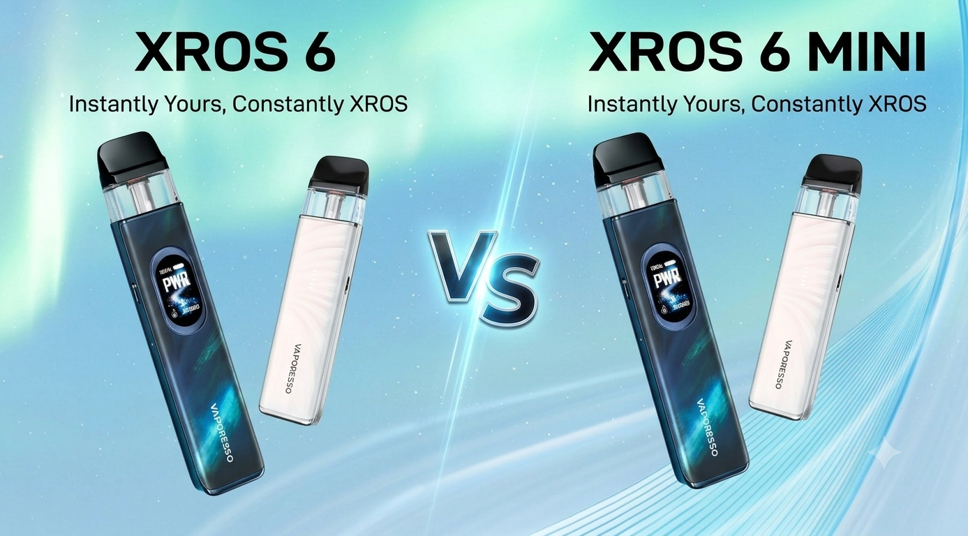 Vaporesso XROS 6 VS XROS 6 Mini: Quick Comparison Review