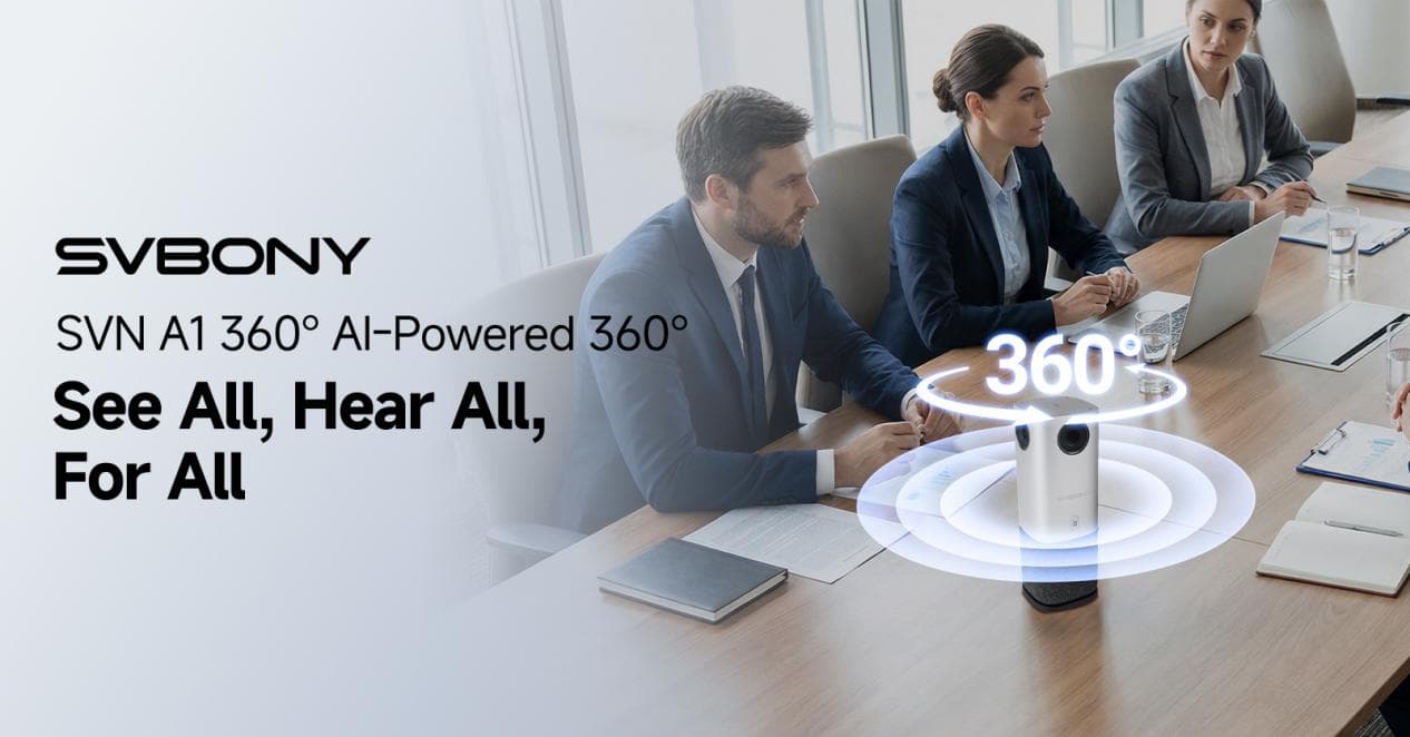 SVBONY SVN A1 New Product Launch: 3-in-1 360° AI Conference All-in-One Device for Clear, Efficient, and Professional Communication