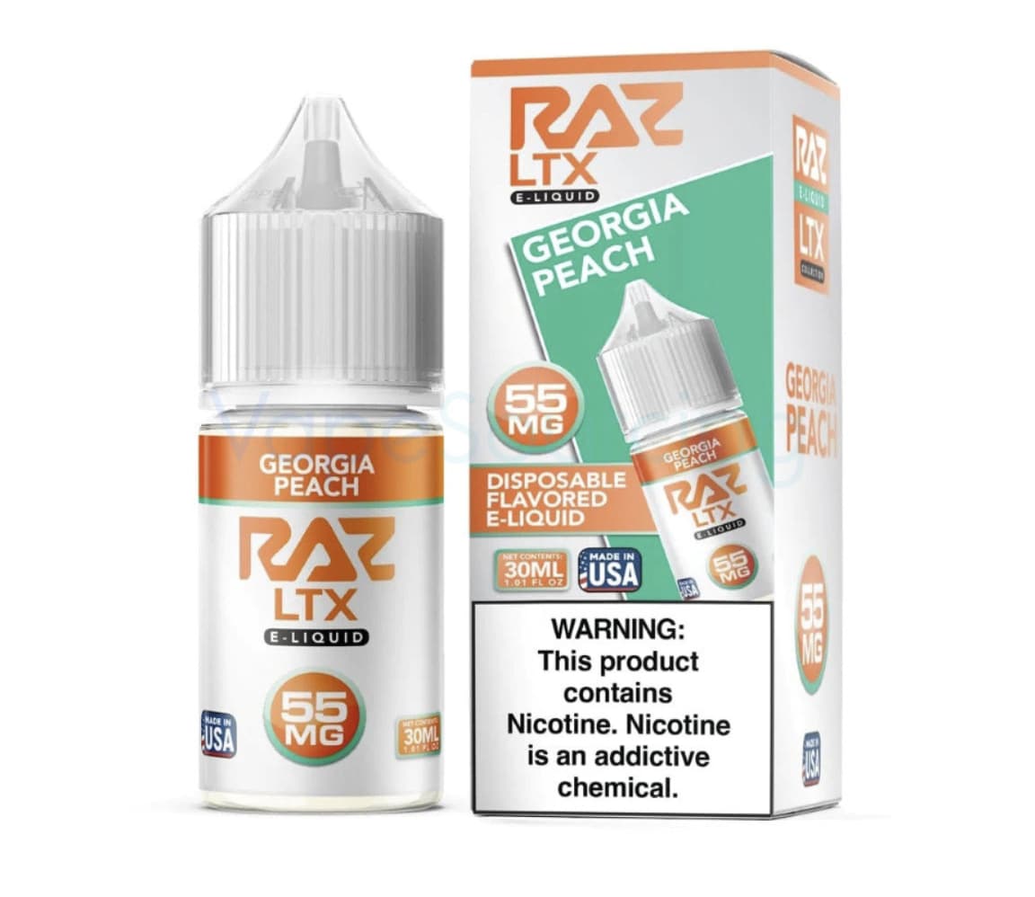 Pod Juice x RAZ LTX Georgia Peach Nic Salt E-Juice Review: Sweet Southern Peach Perfection