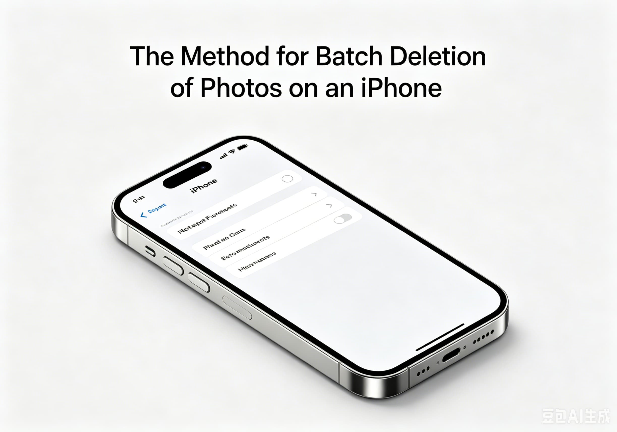 The Method for Batch Deletion of Photos on an iPhone
