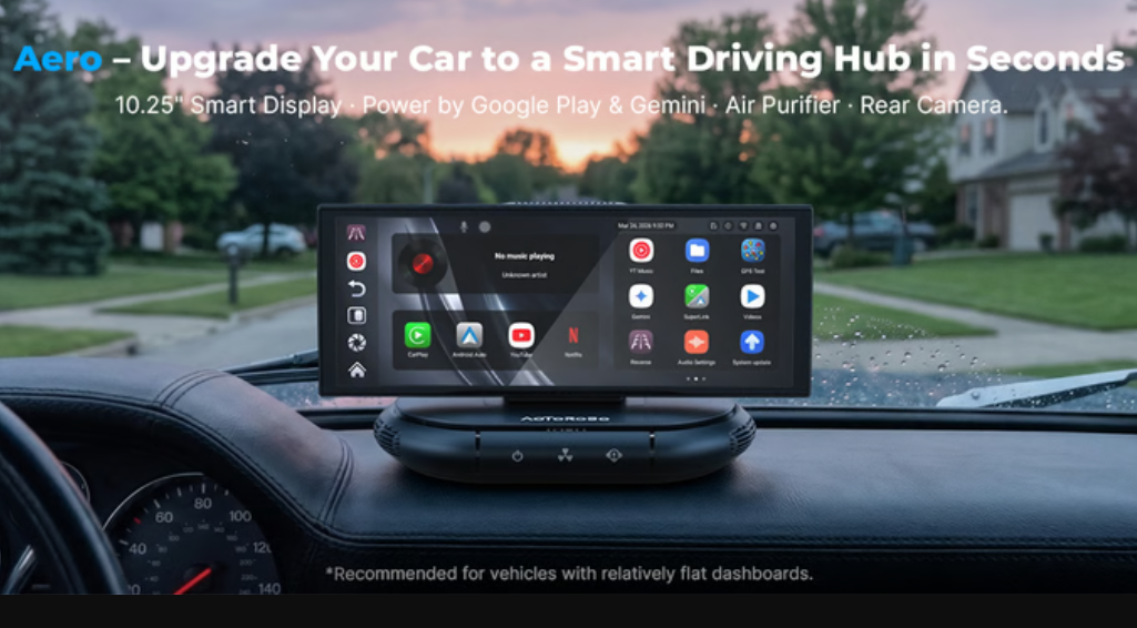 Aotorobo Smart Carplay-Aero Now Started Funding at Kickstarter
