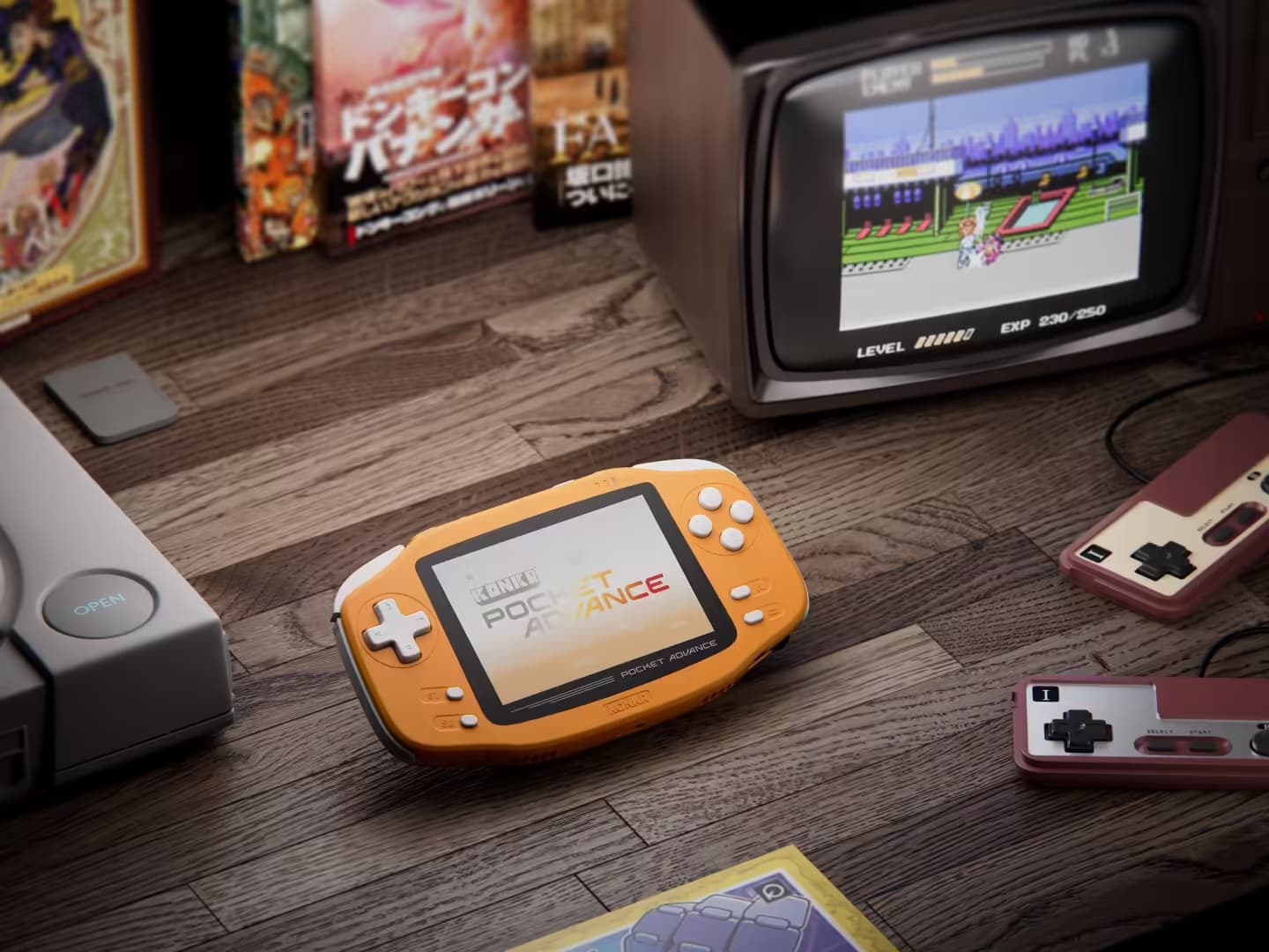 AYANEO KONKR Pocket Advance Retro Handheld Console Officially Unveiled with a Game Boy Advance-Inspired Design
