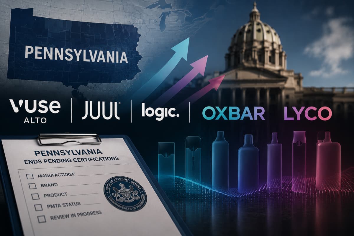 Emerging Chinese Brands OXBAR and LYCO Challenge Vuse and JUUL as Pennsylvania’s ENDS Pending List Signals the Future of the Legal U.S. Vape Market