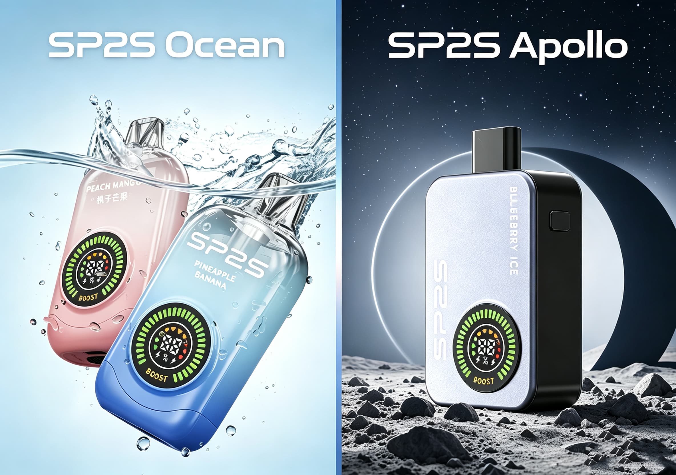 SP2S Ocean vs SP2S Apollo Disposable Vape Review: Which Premium Disposable Is Right for You?