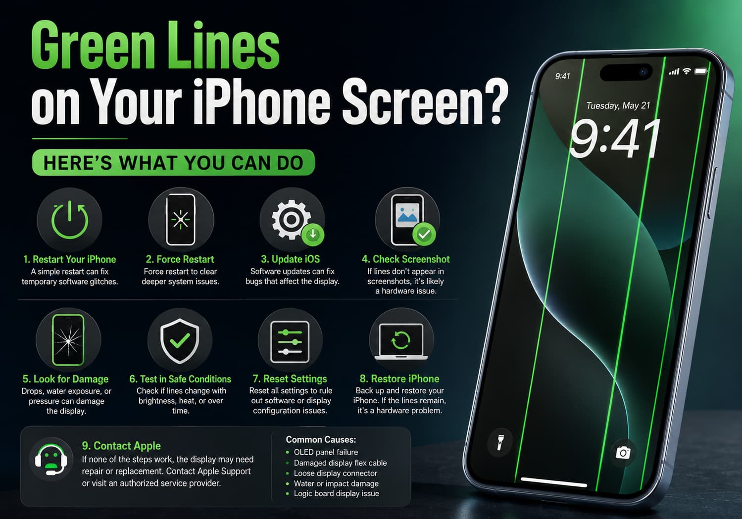 What Should You Do If There Are Green Lines on Your iPhone Screen?