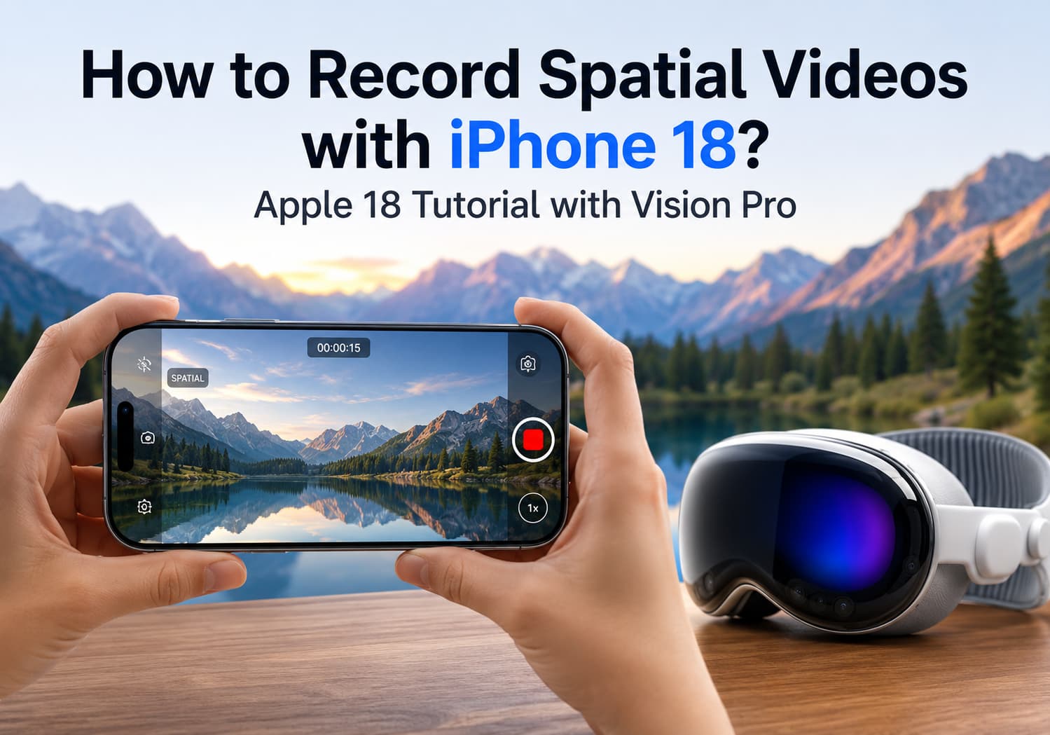 How to Record Spatial Videos with iPhone 18? Complete iPhone 18 Tutorial for Apple Vision Pro