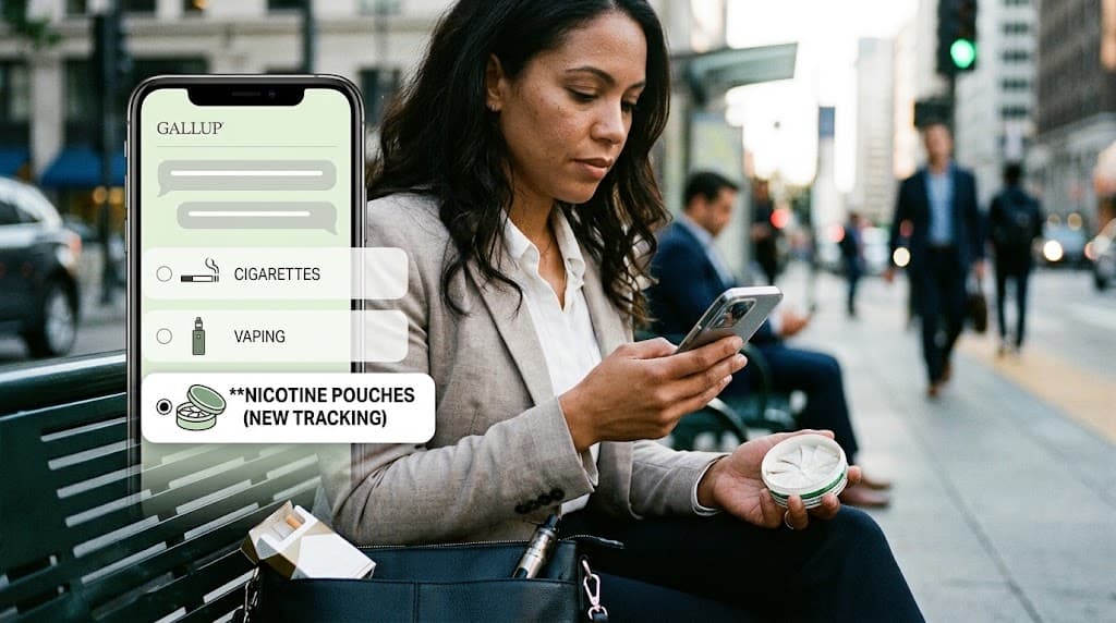 Gallup Adds Nicotine Pouches to U.S. Usage Tracking as 4% of Adults Report Recent Use