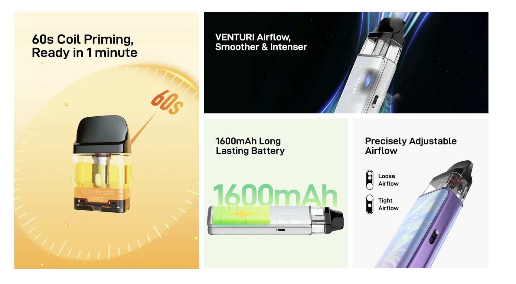 Vaporesso XROS 6 MINI specs