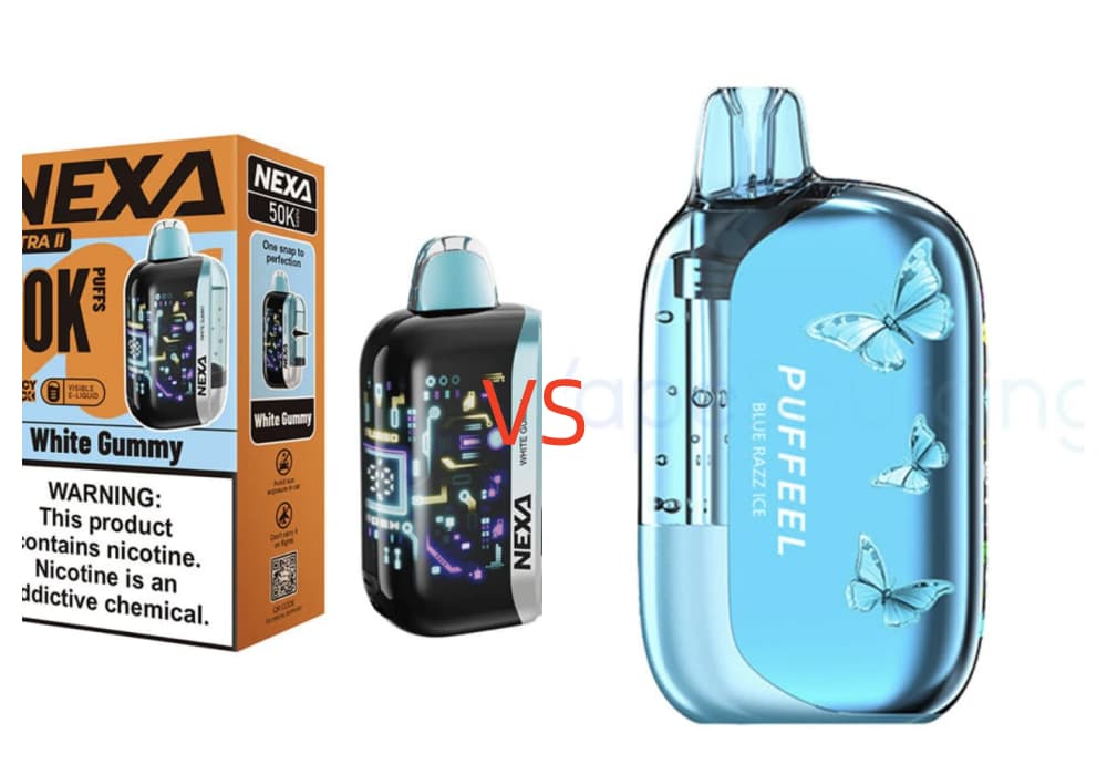 NEXA Ultra II vs Puffeel Aster 50K Review: How These 50K Disposable Vapes Differ