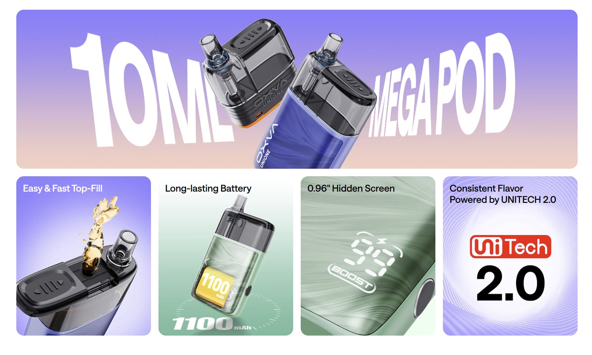 ONEO PRO pod specs